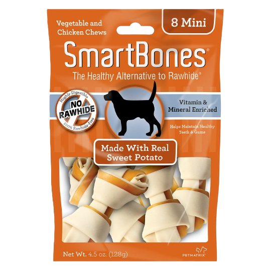 Snack para Perros SmartBones Sweet Potato Mini 8 Unid 112gr